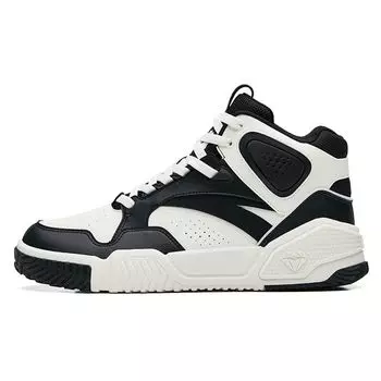 Anta Flame удобные повседневные высокие кроссовки мужские кроссовки черные белые 112238090R-2 40