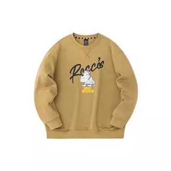 Anta Флисовый свитер с рисунком из мультфильма «Аниме» и буквами, толстовка унисекс, толстовка Shadow-Brown 972331705-3 L