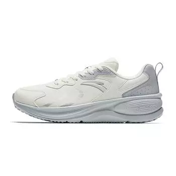 Anta Fly High Leather Lightweight Low Top Casual Running Shoes Women sneaker White Blue 922445510-5 38