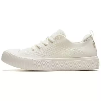 Anta Flyknit Breathable Low-Top Sneakers Women sneakers White 122428014-4 36