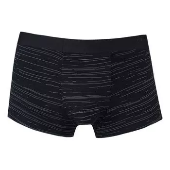 Anta Full Print Mid Waist Fitness Running Sports Underwear Men Underwear Basic-Black 192348975-1 L