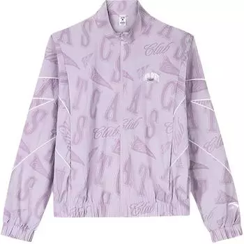 Anta Full Print Outdoor Breathable UV Protection Sun Protection Clothing Women Outerwear Gray Purple 162438609-2 L