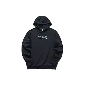 Anta Fun Print Свободная толстовка с капюшоном Спортивный пуловер Мужские топы Черный 952117713-5 L