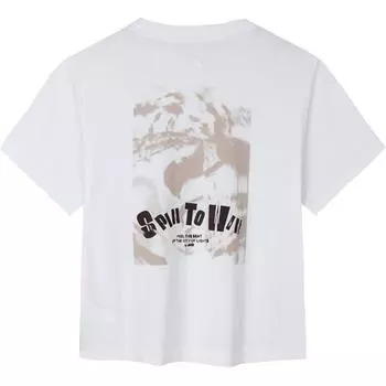 Anta Футболка Casual Series American Breathable Simple с коротким рукавом, женские топы, белоснежная 162438102-1 L