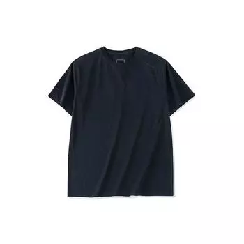 Anta Футболка Champion All-Weather Series с круглым вырезом и коротким рукавом, однотонная, мужская, черная 152320142-3 M