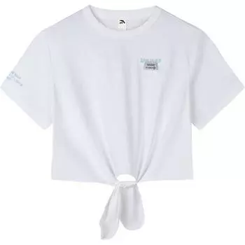 Anta Футболка Ice Silk American Style с коротким рукавом, удобная, женская, цвет Snow-White 162438106-1 S