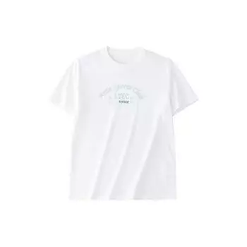 Anta Футболка Lifestyle Series Letter с круглым вырезом и коротким рукавом, свободная, женская, цвет белоснежный 162428138-2 M