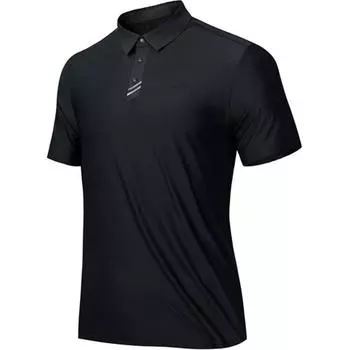 Anta Футболка-поло Club Series Ice Silk Breathable, мужская, базовая, черная 152437115-3 M