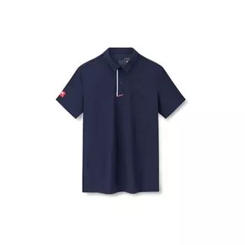 Anta Футболка поло с коротким рукавом Ice Silk Breathable, мужская футболка поло, темно-синяя 152327108-3 L