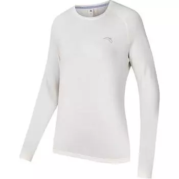 Anta Футболка Running Series Fitness трикотажная реглан с длинным рукавом женская, топы ванильный крем 962435403-1 XS