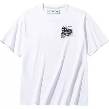 Футболка Anta Printed Letter Crew Neck, универсальная, дышащая, свободная, с коротким рукавом, мужские топы, чисто-белый цвет 152431140-3 M
