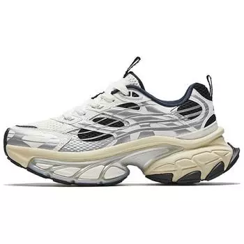 Anta Fuyou Comfortable Casual Simple Shock Absorption Non-Slip Warm Low-Top Dad Shoes Women Sneakers White Silver Black 122518899-1 38.5