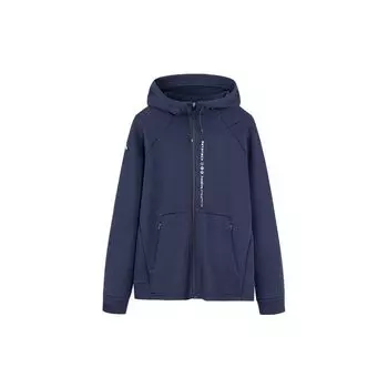 Anta FW22 Куртка с принтом букв на молнии, с длинным рукавом, толстовка, мужские куртки, темно-синие 952237711-5 XXXL