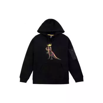 Anta FW22 Толстовка с принтом, повседневные мужские топы из чистого хлопка, черные 152148734-3 L