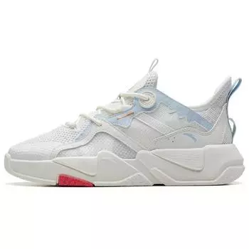 Anta G6 Retro универсальные толстые подошвы низкие спортивные повседневные туфли женские кроссовки белые синие 122238083-1 36