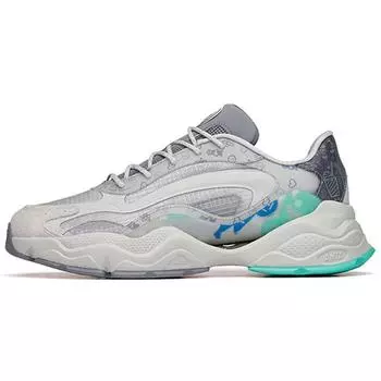 Анта г-н. Дружелюбный X Millennium 4.0 Retro Trend Низкие спортивные повседневные туфли мужские кроссовки серые 112228890-7 39