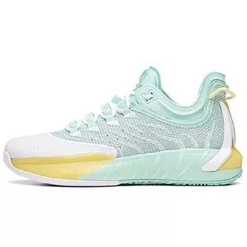 Anta Gh1 Low Hayward Nba Home износостойкие дышащие низкие баскетбольные кроссовки мужские белые зеленые желтые 112021103-6 44.5