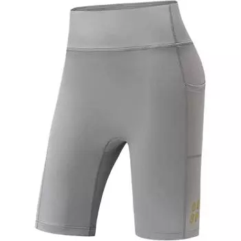 Anta Grc Collaboration Solid Color Casual Simple Quick-Dry Breathable Tight Sports Shorts Women shorts Reed-Gray 962527315-1 XS