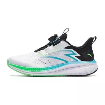 Anta Hailang Lite Mesh Professional Physical Test Wear Прочные дышащие низкие детские кроссовки для бега Детские кроссовки Lake-Blue Белый Черный 312325534H-2 34