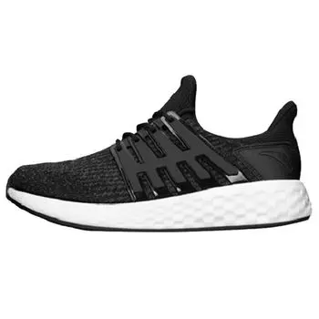 Anta High Elastic Breathable Running Shoes Men Sneakers Black 91815555-4 40
