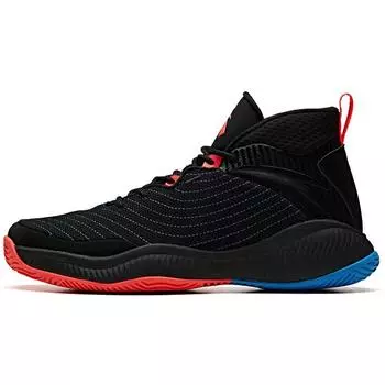 Anta High Top Basketball Shoes Men sneaker Black Red 11941632S-3 43