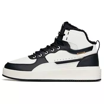 Anta High-Top Non-Slip Wear-Resistant Skate Shoes Men Sneakers Black White 912148911-2 39