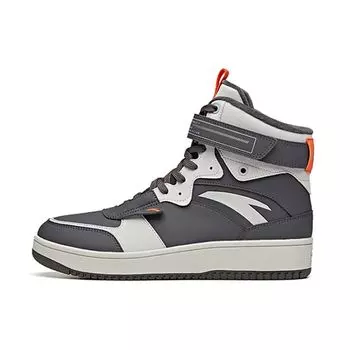 Anta High-Top Slip-Resistant Durable Skate Shoes Men Sneakers Gray 912048900-2 40