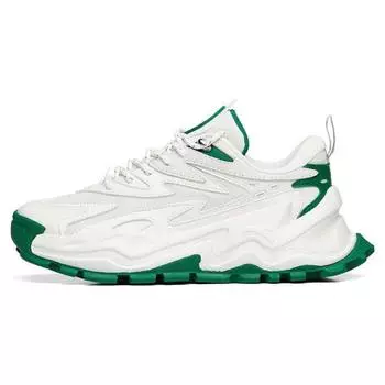 Anta Hot Fabric Двухслойная замшевая ретро износостойкая повседневная обувь с низким верхом женские кроссовки Белый Зеленый 122148880R-5 37.5