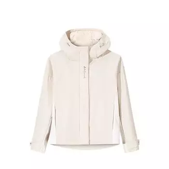 Anta Худи на молнии в стиле колор-блок, удобная, дышащая, универсальная, на флисовой подкладке, теплая куртка, женские куртки Triumphant-Gray 162517624S-1 L