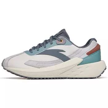 Anta Ice Sugar Цельные тканые легкие высокопрочные модные амортизирующие нескользящие низкие спортивные повседневные туфли мужские кроссовки серые 912228856-2 44