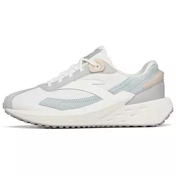 Anta Низкие спортивные повседневные туфли из искусственной кожи Ice Sugar Fabric TPU, женские кроссовки белого, серого, зеленого цвета 922228856-2 36