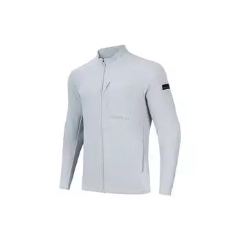 Anta Integrated Training Series с логотипом и принтом, однотонная куртка на молнии с капюшоном, мужская верхняя одежда, грязно-лаймовый 152317628-1 XL