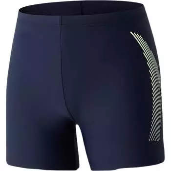 Anta Эластичные быстросохнущие дышащие плавки мужские плавки темно-синие линии-зеленые 1824532401-5 M