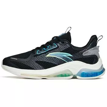 Anta Эластичные гелевые амортизирующие низкие кроссовки для бега мужские кроссовки черные синие 112215501-4 39