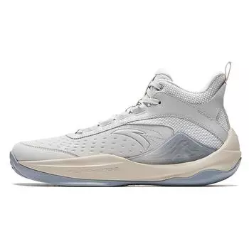Anta Jianshan 2.5 Lite Comfortable Technology Shock Absorption Wear-Resistant Non-Slip High-Top Basketball Shoes Men sneaker Gray 912511603Q-3 45
