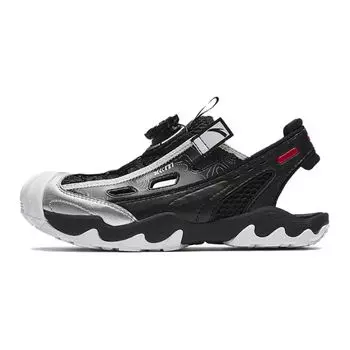 Anta Kids Adjustable Toe Cap Non-Slip Durable Sandals Kids Sandals Black A312426953-1 37