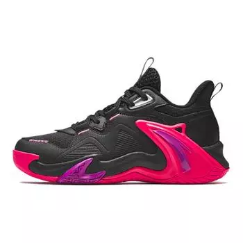 Anta Kids Air Space Non-Slip Shock Absorbing Wear-Resistant Breathable Low-Top Basketball Shoes Kids sneaker Black A12431102-3 34