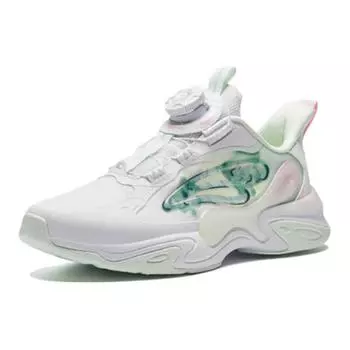 Anta Kids Butterfly Wing Comfortable Versatile Non-Slip Casual Shoes Kids Casual Shoes White Green 322428807-4 35