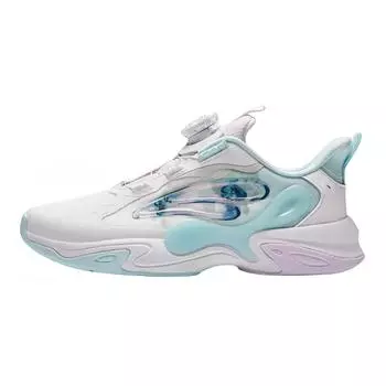 Anta Kids Butterfly Wing Fabric Comfortable Versatile Non-Slip Low-Top Running Shoes Kids Running Shoes White Blue 322428807-2 36