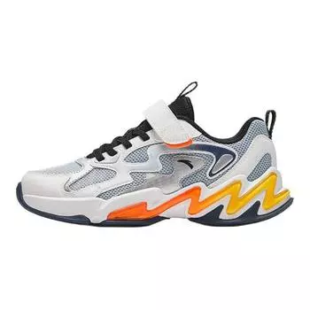 Anta Kids Casual Trendy Non-Slip Wear-Resistant Low-Top Running Shoes Kids sneaker Blue White Silver 312438805-4