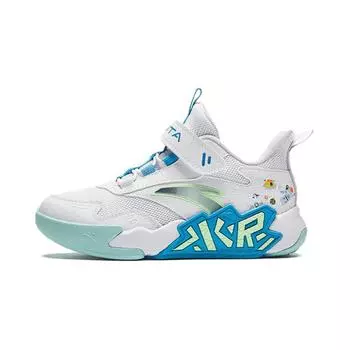 Anta Kids Cement Nemesis Synthetic Leather Fabric Comfortable Fashion Non-Slip Wear-Resistant Breathable Low-Top Basketball Shoes A12439902-1 30