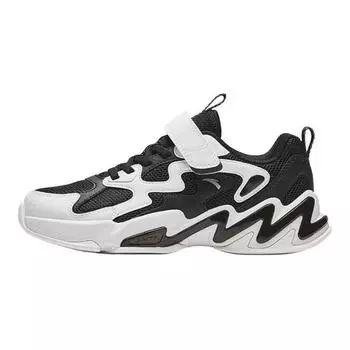 Anta Kids Classic Trendy Non-Slip Wear-Resistant Low-Top Running Shoes Kids sneakers Black White 312438805-3 33