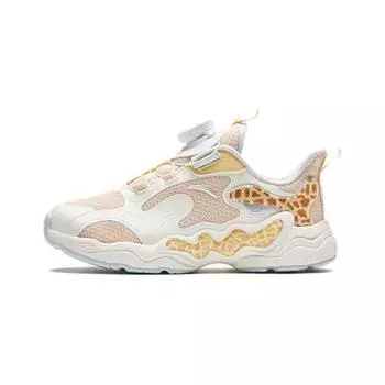 Anta Kids Cloud Escape Comfortable Versatile Non-Slip Wear-Resistant Sports Casual Shoes Kids Sneakers Brown White 322349982-2 28