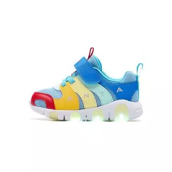 Anta Kids Comfortable Casual Non-Slip Shock Absorbing Wear-Resistant Low-Top Walking Shoes Baby Shoes Blue Red 312230011-2 24