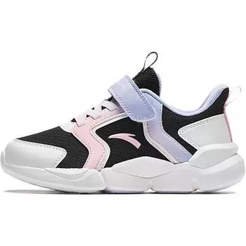 Anta Kids Comfortable Low-Top Running Shoes Kids sneakers White Black Pink A322419907H-3 28