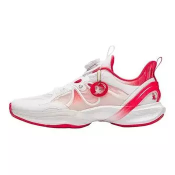 Anta Kids Comfortable Physical Fitness Non-Slip Durable Low-Top Running Shoes Kids sneaker White Red 322435514R-2 37