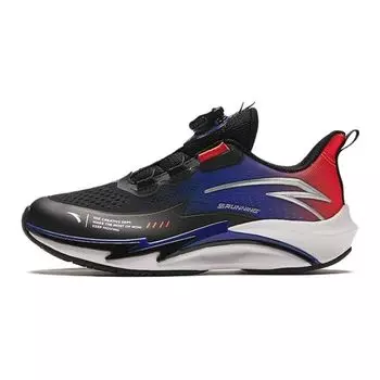 Anta Kids Comfortable Shock Absorbing Durable Low Top Running Shoes Kids Running Shoes Black Blue Red 312415503-5 38