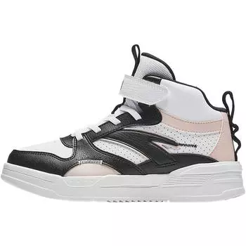 Anta Kids Comfortable Versatile Non-Slip Wear-Resistant High-Top Sneakers Kids Sneakers White Black Pink A22438002-3 33