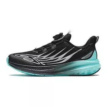 Anta Kids Comfortable Versatile Shock Absorbing Low Top Running Shoes Kids Running Shoes Black Silver 312345530-4 39