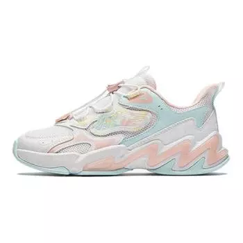 Anta Kids Fabric Simple Versatile Non-Slip Wear-Resistant Low-Top Running Shoes Kids Sneakers White Blue 322438805-1 38